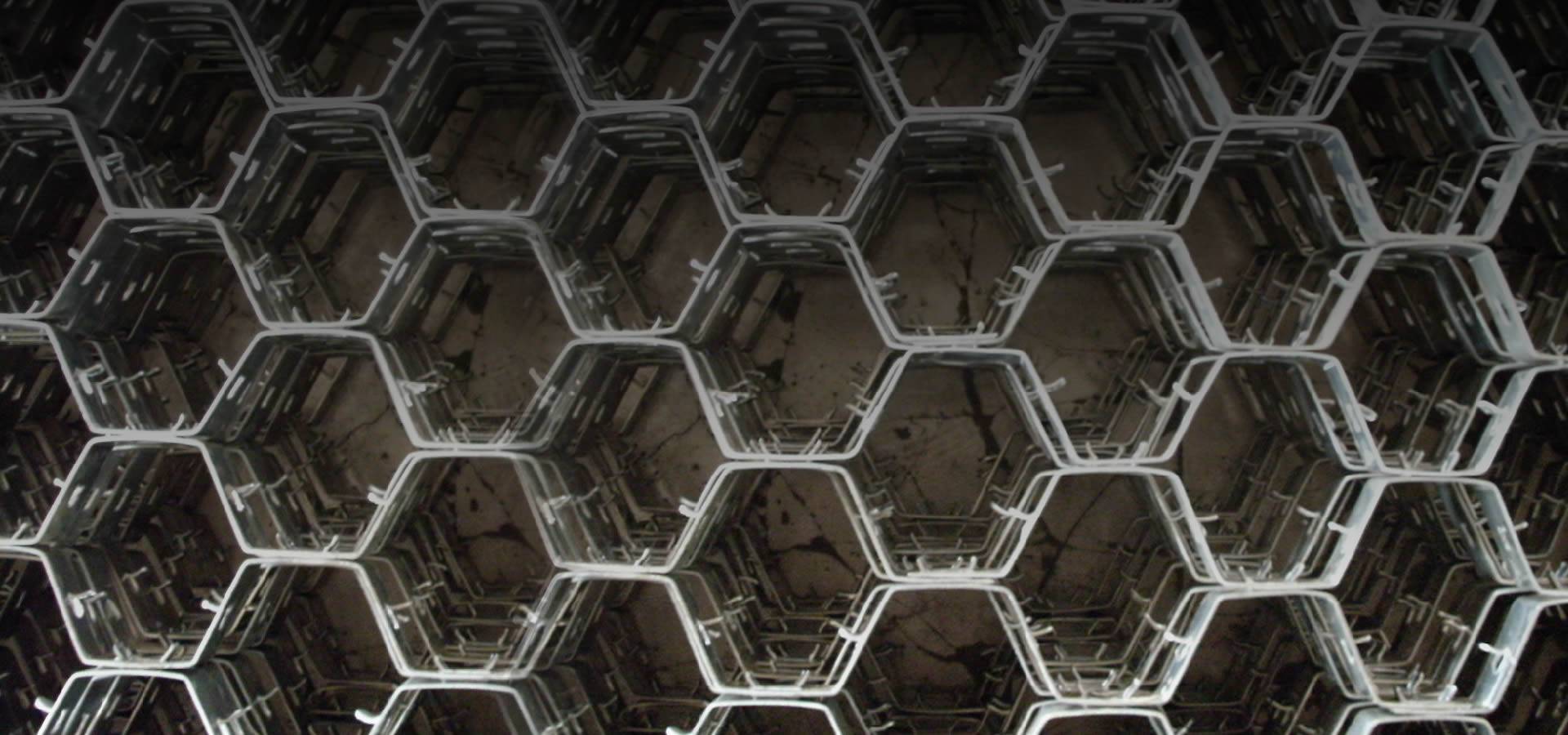  The picture shows metal hex grid.